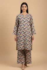 LBK-1709-Digital Khaddar 2 Piece Unstitched Shirt & Trouser