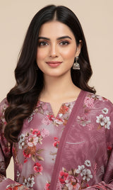 D# 10005 Cotton Cambric 3 Piece Unstitched