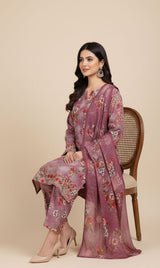 D# 10005 Cotton Cambric 3 Piece Unstitched