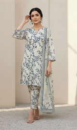 D# 10008 Cotton Cambric 3 Piece Unstitched