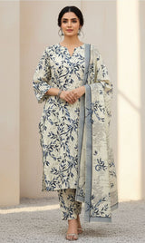 D# 10008 Cotton Cambric 3 Piece Unstitched