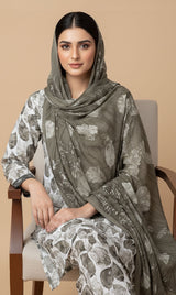 D# 10009 Cotton Cambric 3 Piece Unstitched