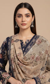 D# 10010 Cotton Cambric 3 Piece Unstitched