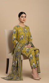 D# 10014 Cotton Cambric 3 Piece Unstitched