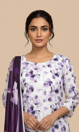 D# 10016 Cotton Cambric 3 Piece Unstitched