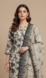 D# 10020 Cotton Cambric 3 Piece Unstitched