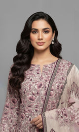 D# 1019 Cotton Cambric 3 Piece Unstitched