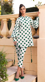 DES # 1370, Green 2 Pcs Unstitched Lawn