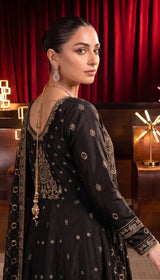 LNF-187 BLACK PISHWAS BRIDAL WEAR