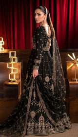 LNF-187 BLACK PISHWAS BRIDAL WEAR