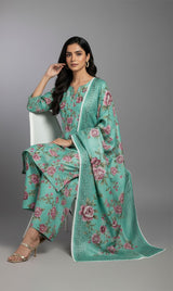 D# 2274-Digital Khaddar 3 Piece Unstitched