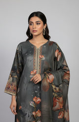 D# 24005 Digital Khaddar 3 Piece Unstitched