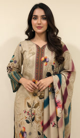 D# 24006 Digital Khaddar 3 Piece Unstitched