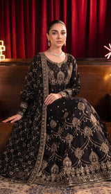 LNF-187 BLACK PISHWAS BRIDAL WEAR
