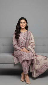 D#7023 DIGITAL CLASSIC LINEN 3PCS UNSTITCHED