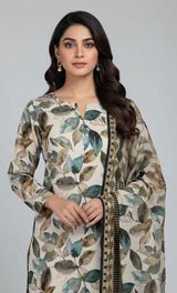 D#7053 DIGITAL CLASSIC LINEN 3PCS UNSTITCHED