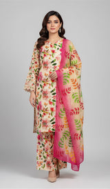 D#7057 DIGITAL CLASSIC LINEN 3PCS UNSTITCHED