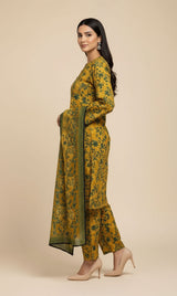 D#7058 DIGITAL CLASSIC LINEN 3PCS UNSTITCHED