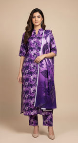 D#7067 DIGITAL CLASSIC LINEN 3PCS UNSTITCHED