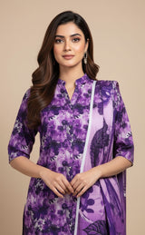 D#7067 DIGITAL CLASSIC LINEN 3PCS UNSTITCHED