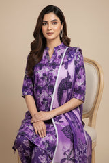 D#7067 DIGITAL CLASSIC LINEN 3PCS UNSTITCHED