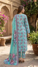 D# 11 Ferozi 3 PCS UNSTITCHED