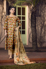 D#519 PRINTED SKIN 3 PCS UNSTITCHED