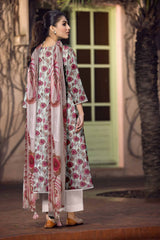 D#520 PRINTED PINK 3 PCS UNSTITCHED