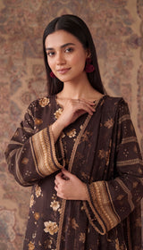 D#V-835-03-BROWN VISCOSE LINEN 3PCS