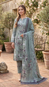 D#09 GREEN-TINT 3 PCS UNSTITCHED