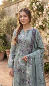 D#09 GREEN-TINT 3 PCS UNSTITCHED