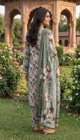 D#12 LIGHT GREEN 3 PCS UNSTITCHED