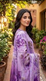 D#14 LILAC 3 PCS UNSTITCHED