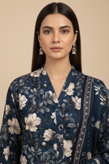 D#7063 DIGITAL CLASSIC LINEN 3PCS UNSTITCHED