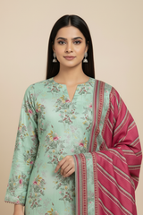 D#7068 DIGITAL CLASSIC LINEN 3PCS UNSTITCHED