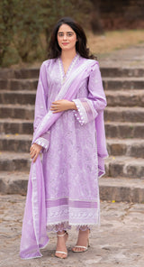 LN-01 LILAC 2 PCS SHIRT & TROUSER