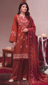 LNF-216 BURNT ORANGE 3 PCS