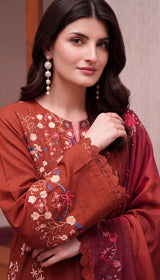 LNF-216 BURNT ORANGE 3 PCS