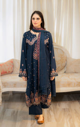 LNF-23-NAVY BLUE 3 Piece