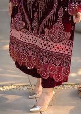 LNF-102 MAROON LUXURY VALVET