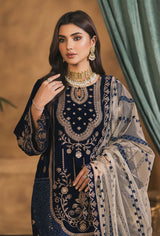 LNF-103 NAVY BLUE LUXURY VALVET