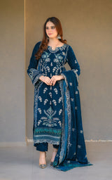 LNF-105 TEAL BLUE LUXURY VALVET