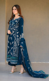 LNF-105 TEAL BLUE LUXURY VALVET