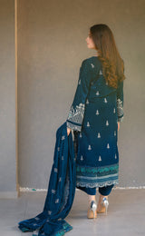 LNF-105 TEAL BLUE LUXURY VALVET