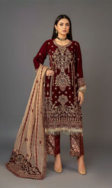 LNF-111 MAROON LUXURY VALVET