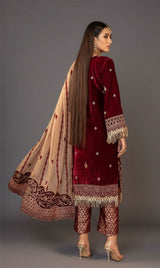 LNF-111 MAROON LUXURY VALVET