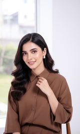 LNF-124 MOCHA MOUSSE RTW SHIRT & TROUSER