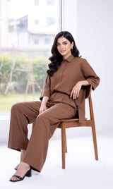 LNF-124 MOCHA MOUSSE RTW SHIRT & TROUSER