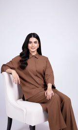 LNF-124 MOCHA MOUSSE RTW SHIRT & TROUSER