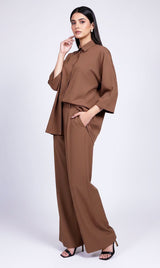 LNF-124 MOCHA MOUSSE RTW SHIRT & TROUSER